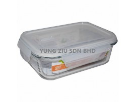 R170#630M GLASS CONTAINER(RECTANGLE)(680ML)